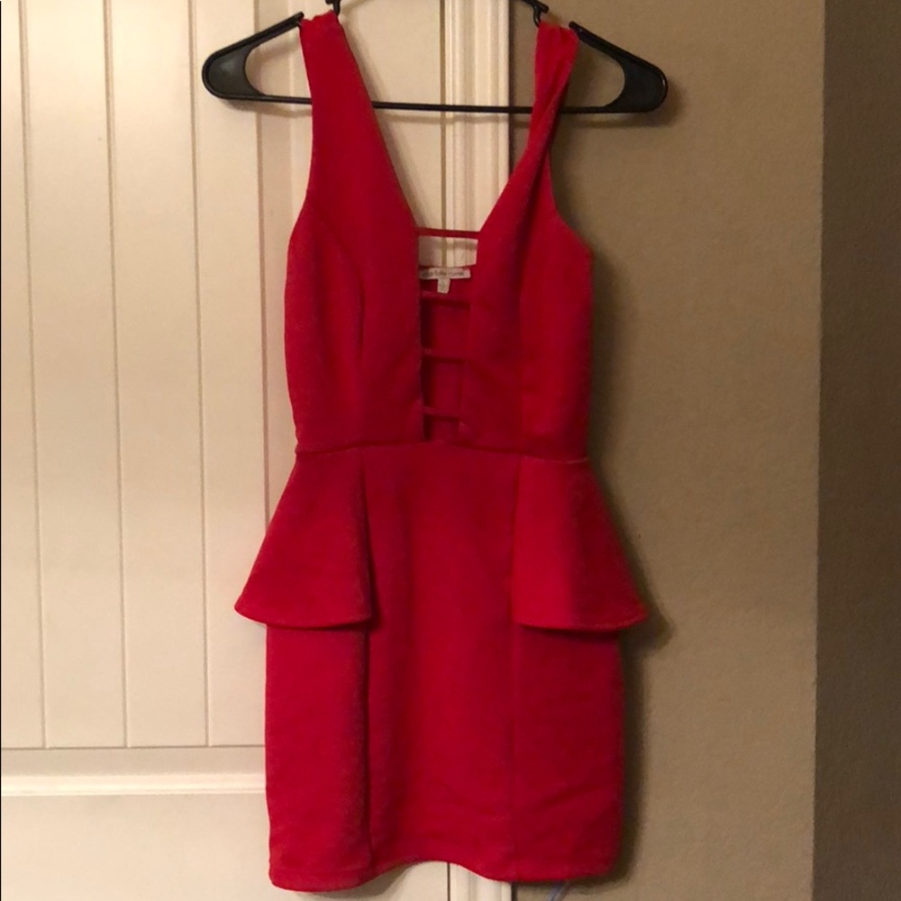 RED CHARLOTTE RUSSE DRESS